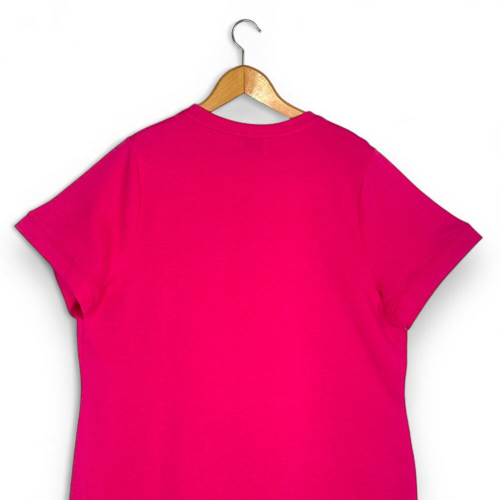Juicy Couture Women's Baby French Terry Lounge T-Shirt Dress 1X Magenta Pink - Picture 6 of 11